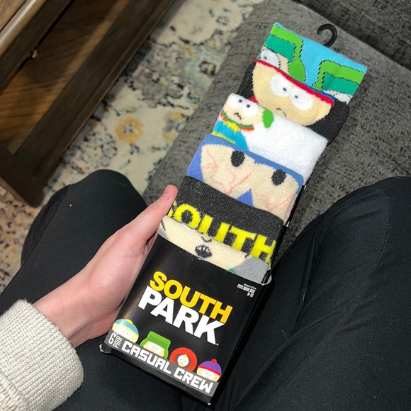 Urban Outfitters Other - NWT South Park crew socks variety pack characters stan Kyle cartman towelie